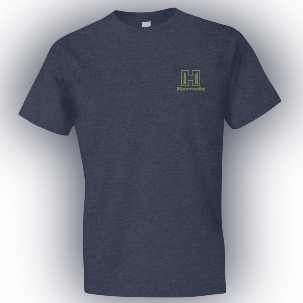 Hornady Grand Island Nebraska Accurate Deadly Dependable T-Shirt Indigo Size XL